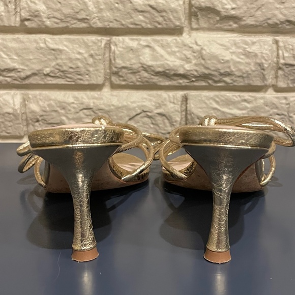 Gold Bow Strappy Sandal - Picture 10 of 10